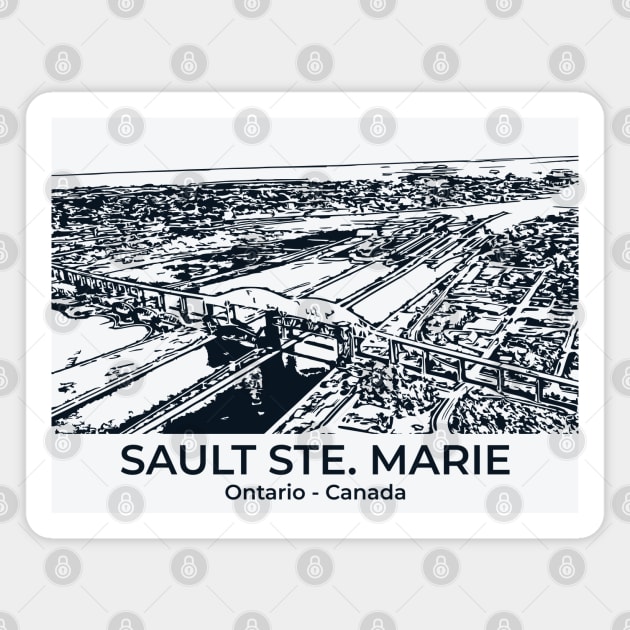 Sault Ste. Marie - Ontario Magnet by Lakeric